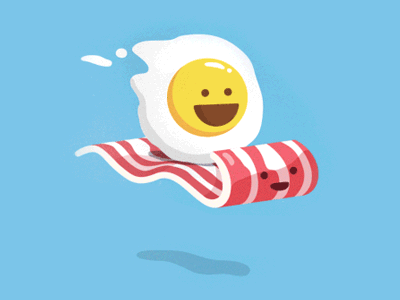 bacon and egg riding